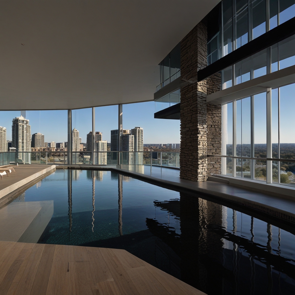 Modern apartment interior showcasing contemporary design and amenities