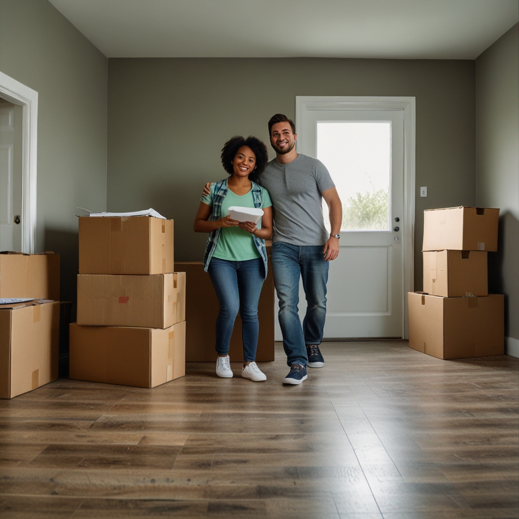 Professional property management office welcoming potential tenants