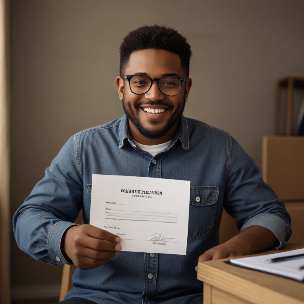 Secure Document Authentication Process showing verification steps